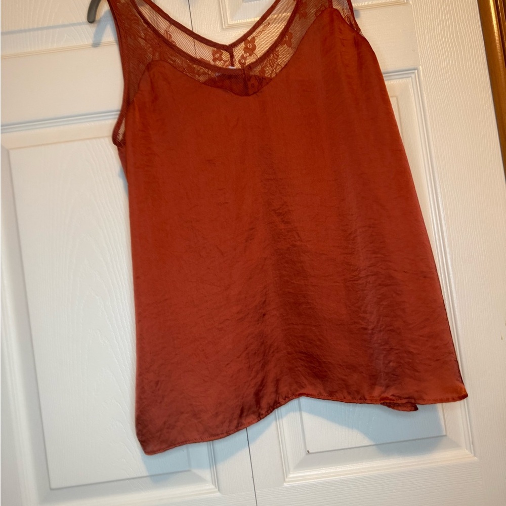 Maurices Rust Lace Camisole Top